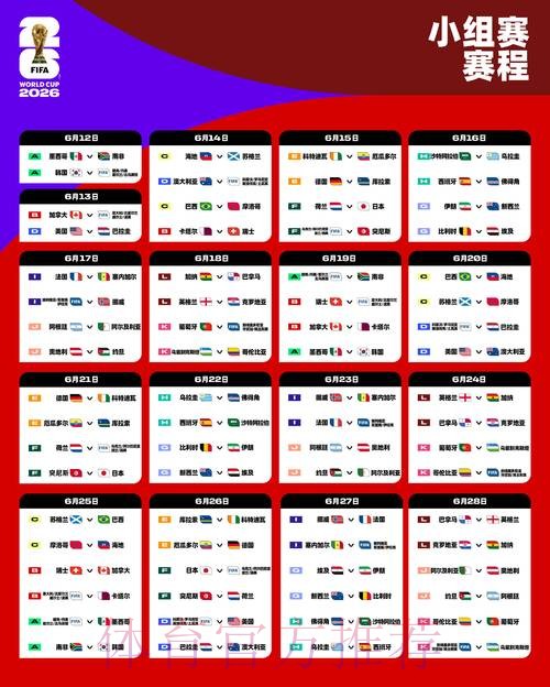 2026世界杯英格兰内马尔比赛时间权威解读